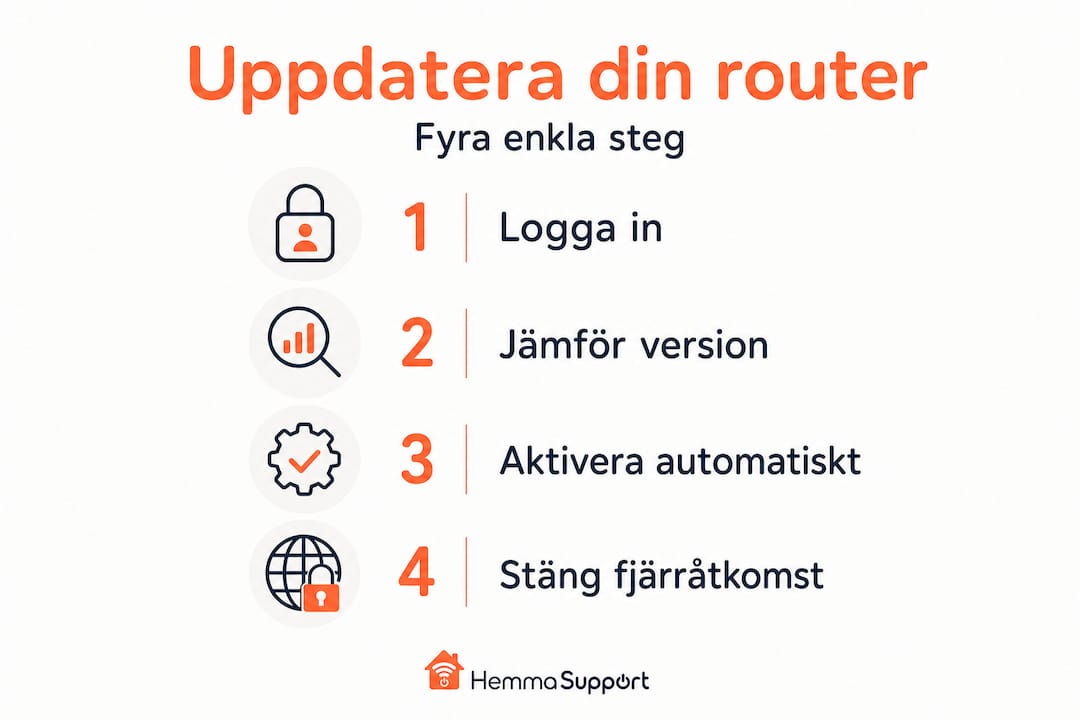 Så uppdaterar du din router – en guide i fyra enkla steg