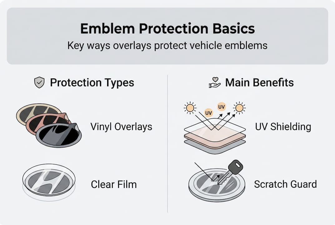Infographic showing protection types and benefits