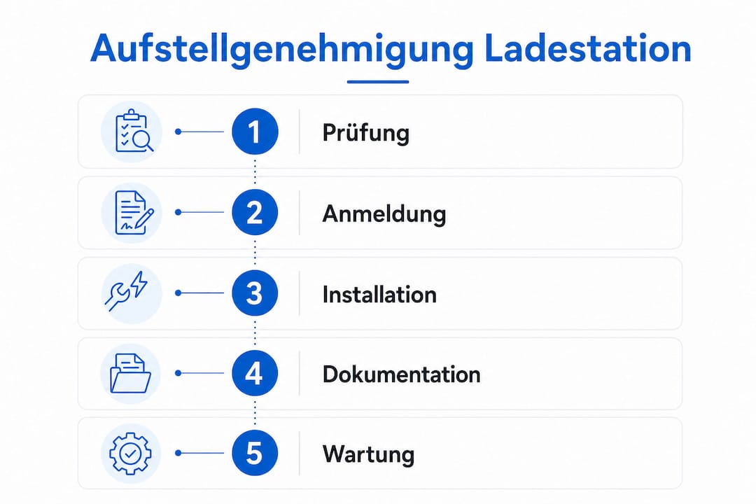 Übersicht: So läuft das Genehmigungsverfahren für Ladestationen ab