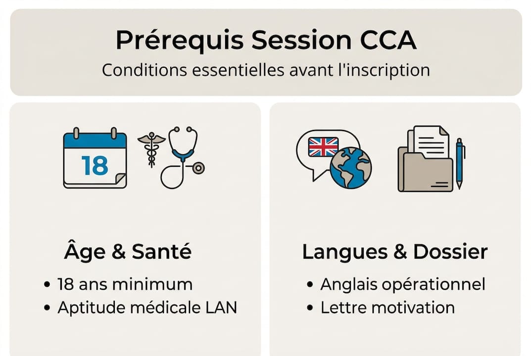 Infographie : les critères indispensables pour obtenir le CCA