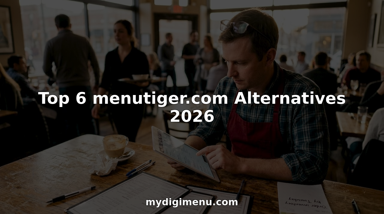 Restaurant manager compares digital menu platforms