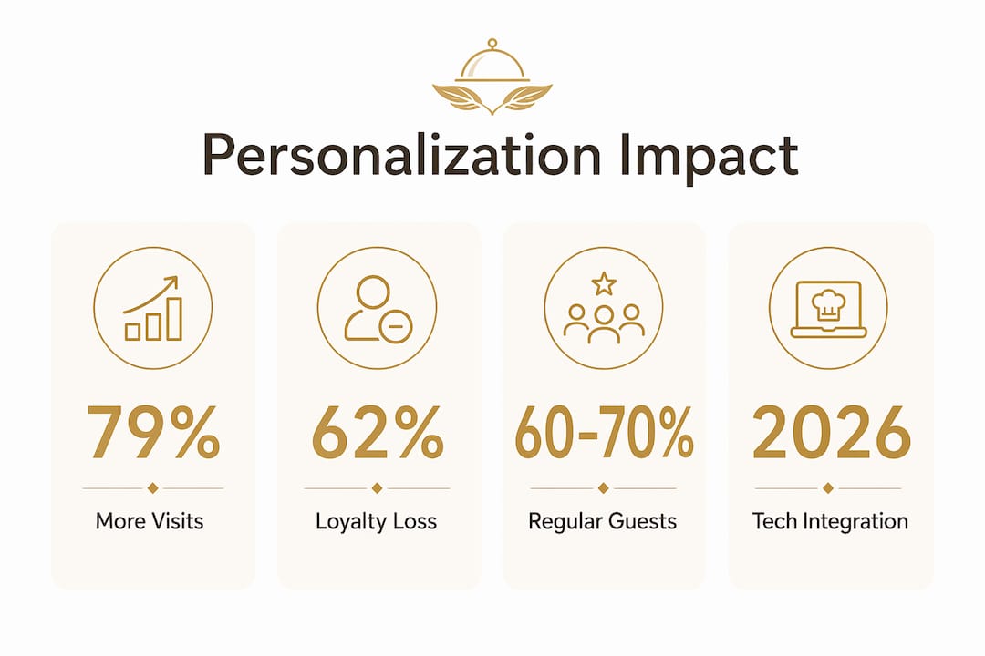 Infographic showing key personalization statistics and impacts