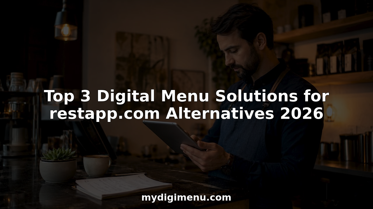 Restaurant manager using tablet with digital menu