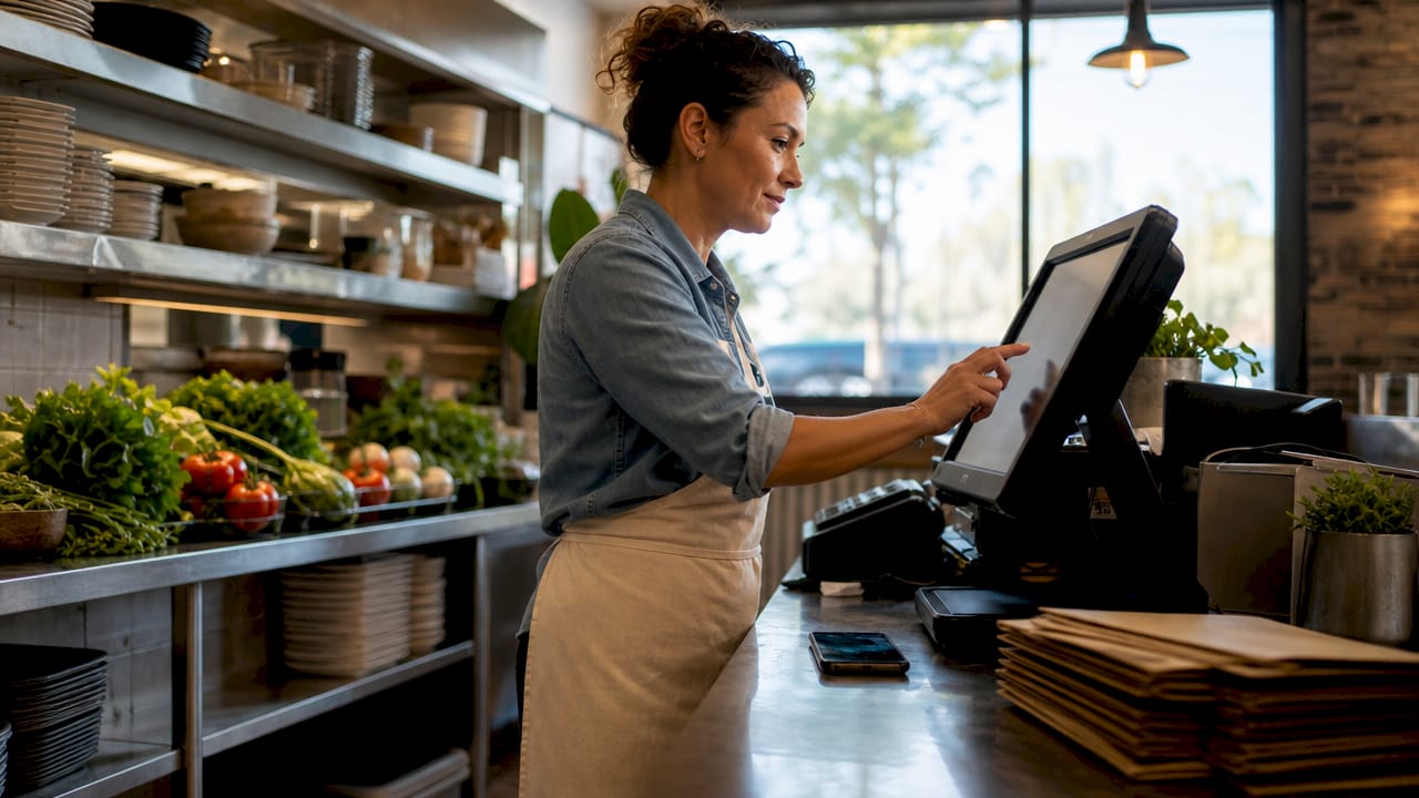Restaurant manager using POS for delivery integration