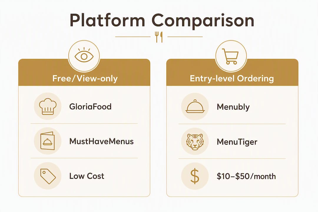 Infographic comparing getscanmenu.com alternatives