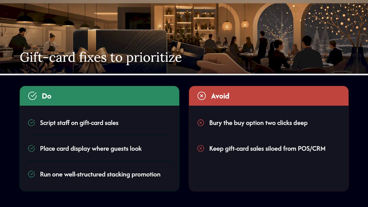 What I'd Fix First In Most Gift-Card Programs — overview diagram