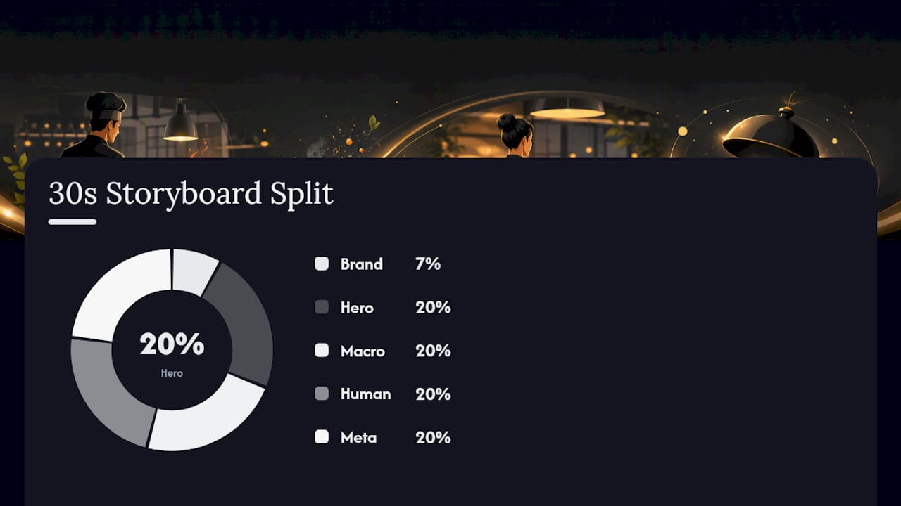What Should a 15 to 30 Second Menu Video Storyboard Look Like? — overview diagram