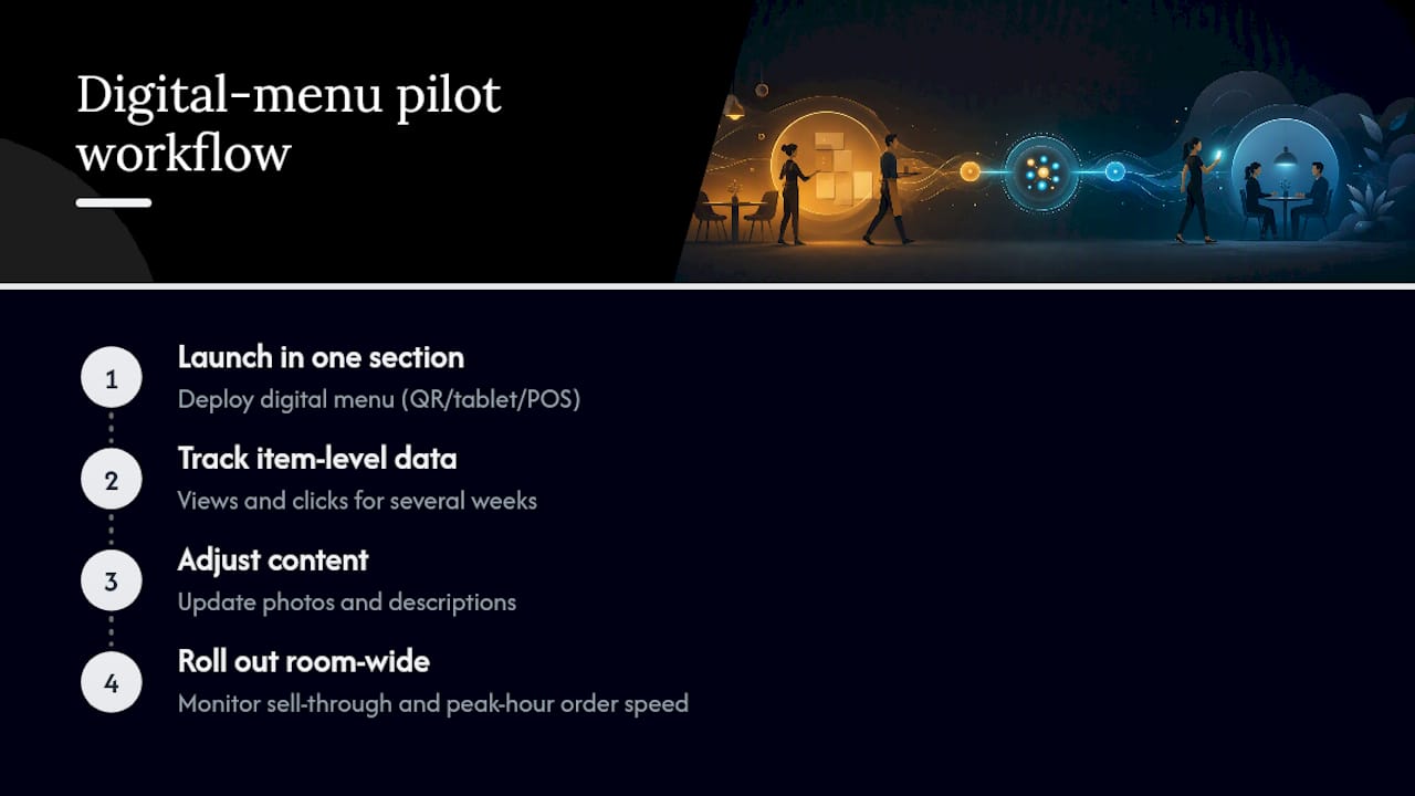 Pilot workflow from testing to rollout