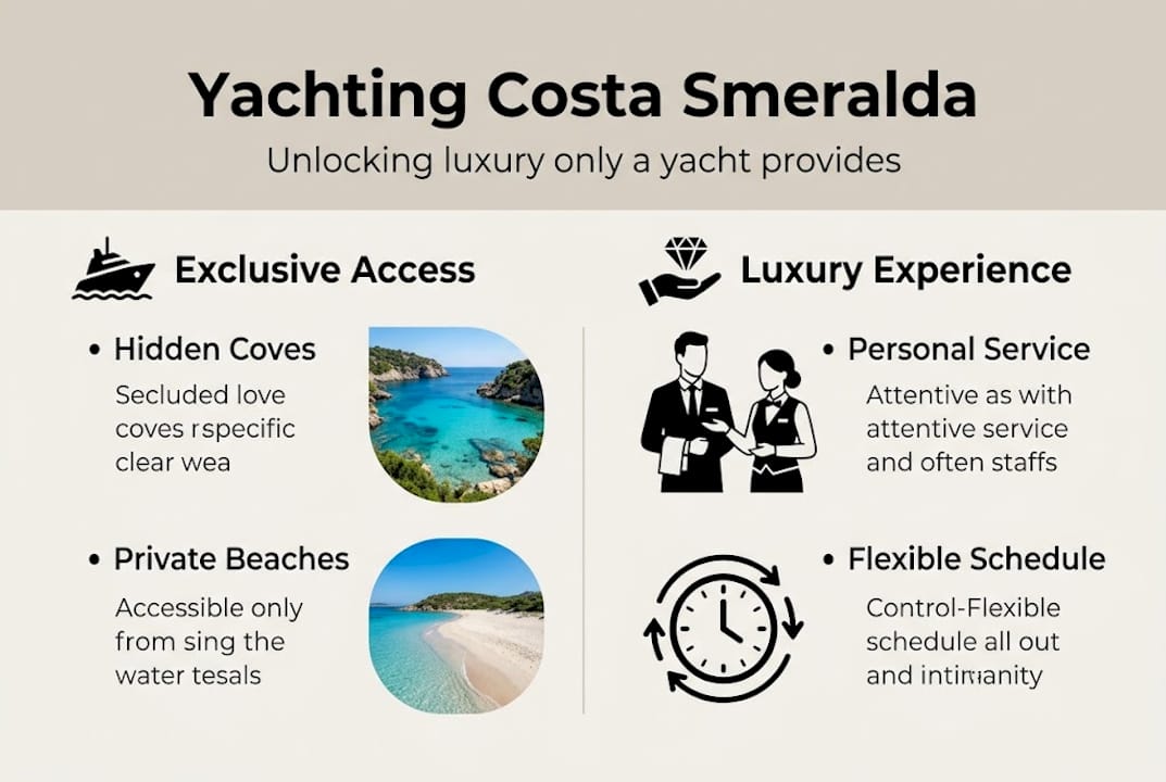 Infographic shows key yachting luxury benefits