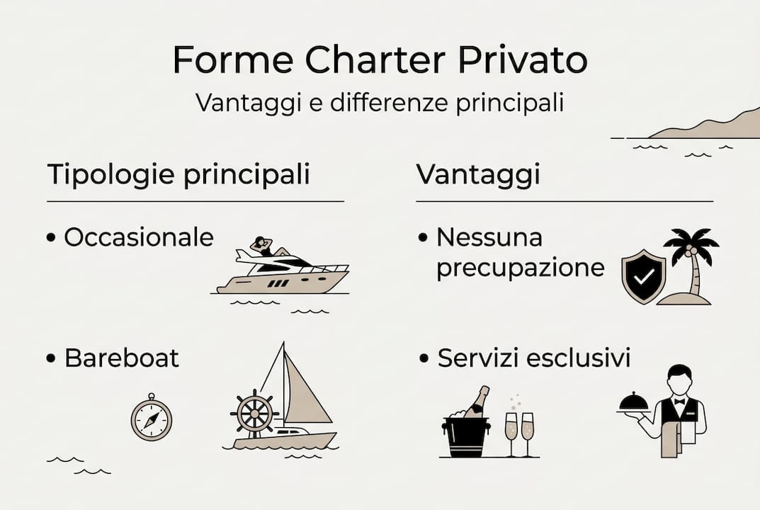Infografica: tipologie e benefici del noleggio aereo privato