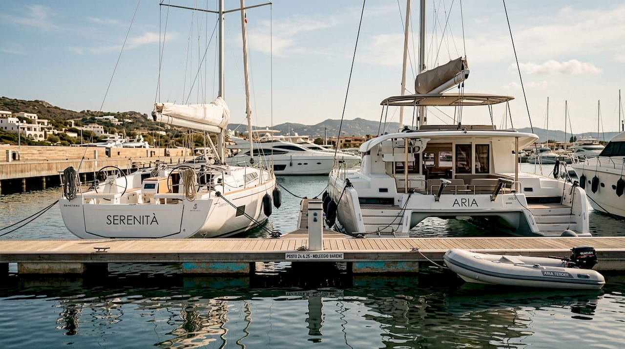 Monoscafo o catamarano? Un confronto diretto in banchina