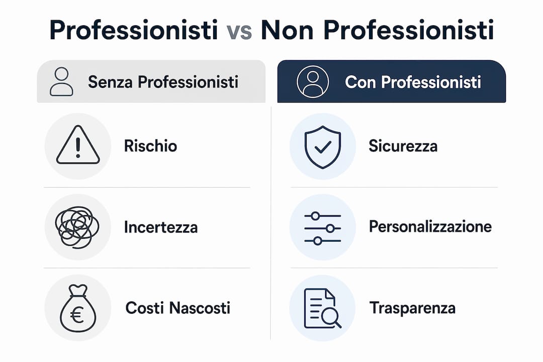 Infografica: i vantaggi di scegliere esperti del settore per la gestione dello yacht a confronto