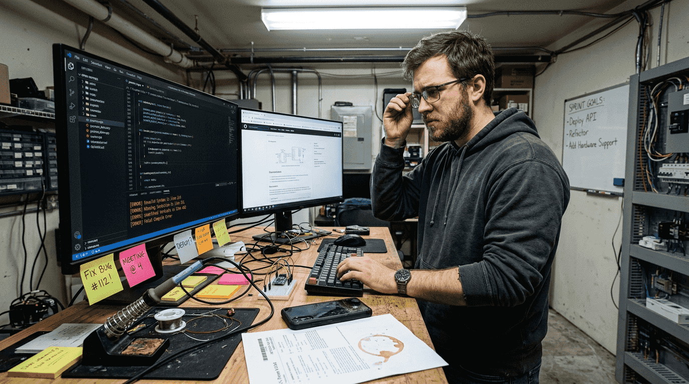 Technical co-founder fixing urgent code bug
