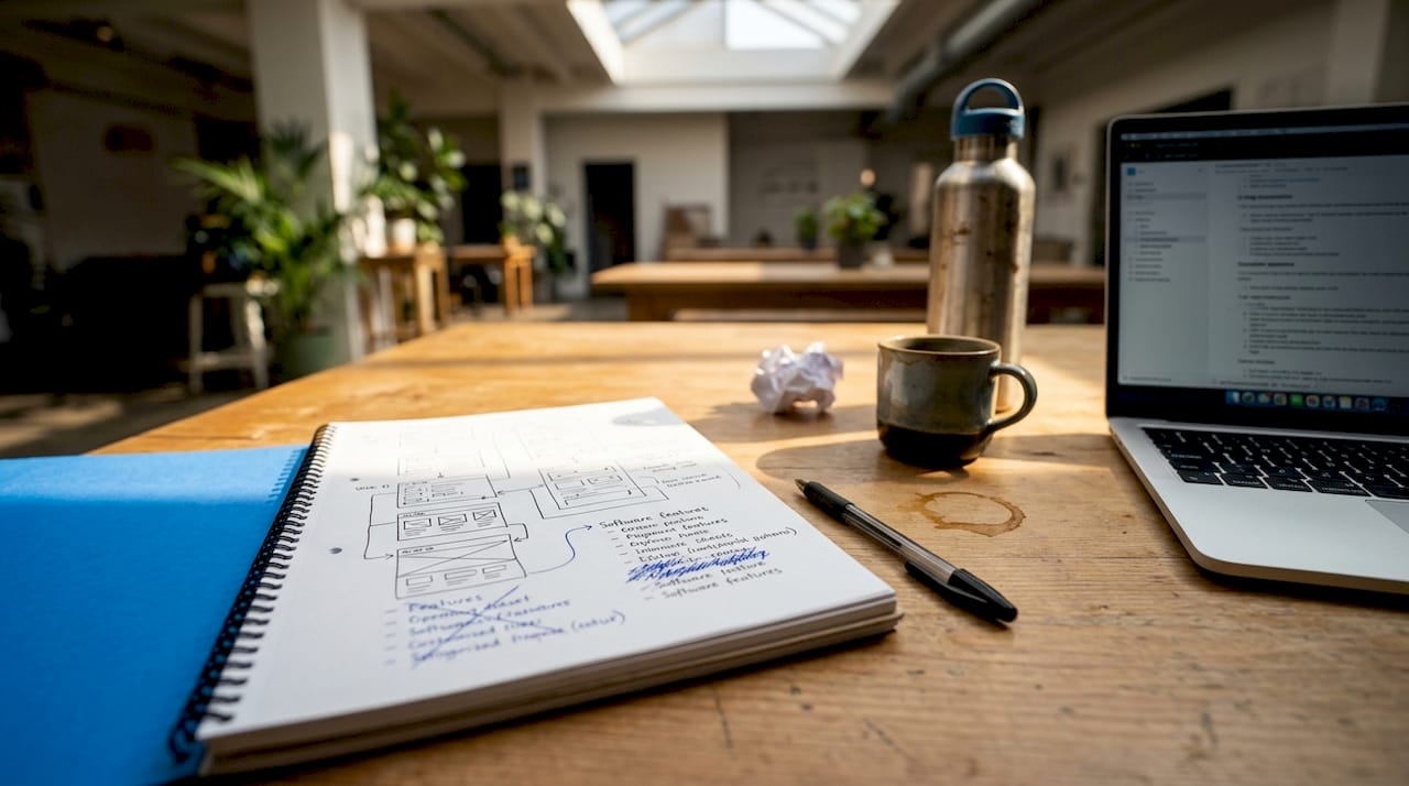 Senior developer discussing project scope