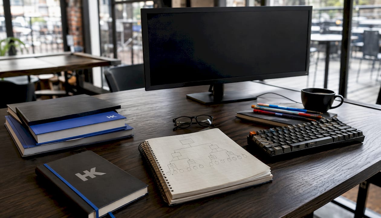 Workspace showing reliability engineering tools and documents