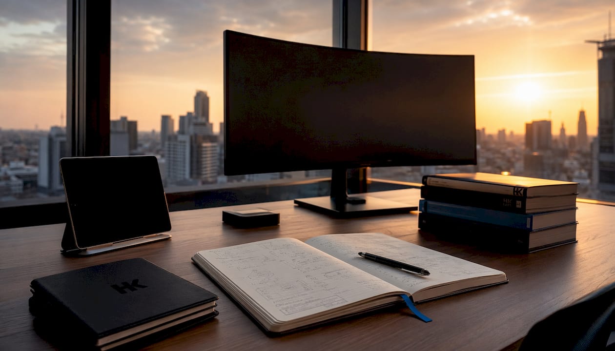 CTO's technical due diligence office desk setup