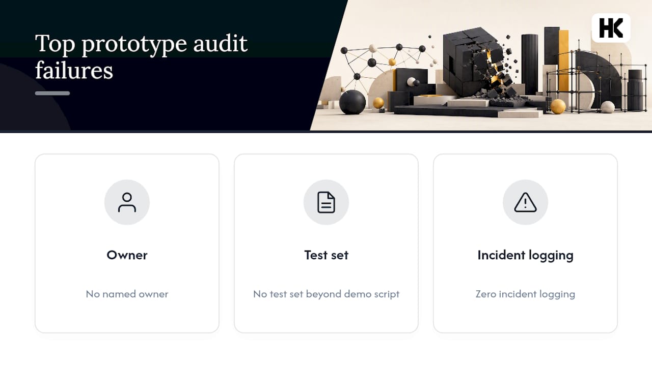 Diagram showing common prototype audit failures