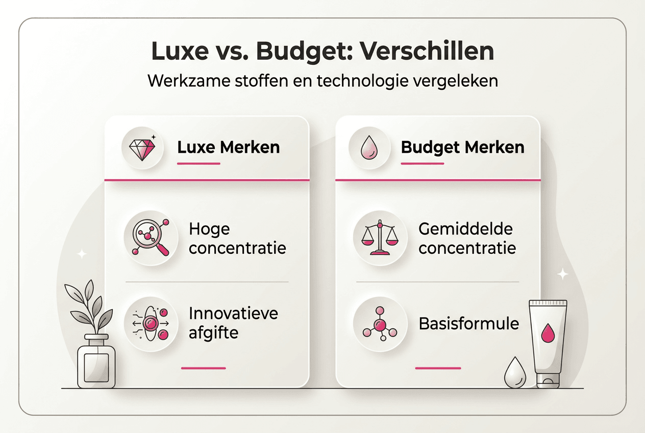 Infographic: de voordelen van luxe versus budget beautyproducten