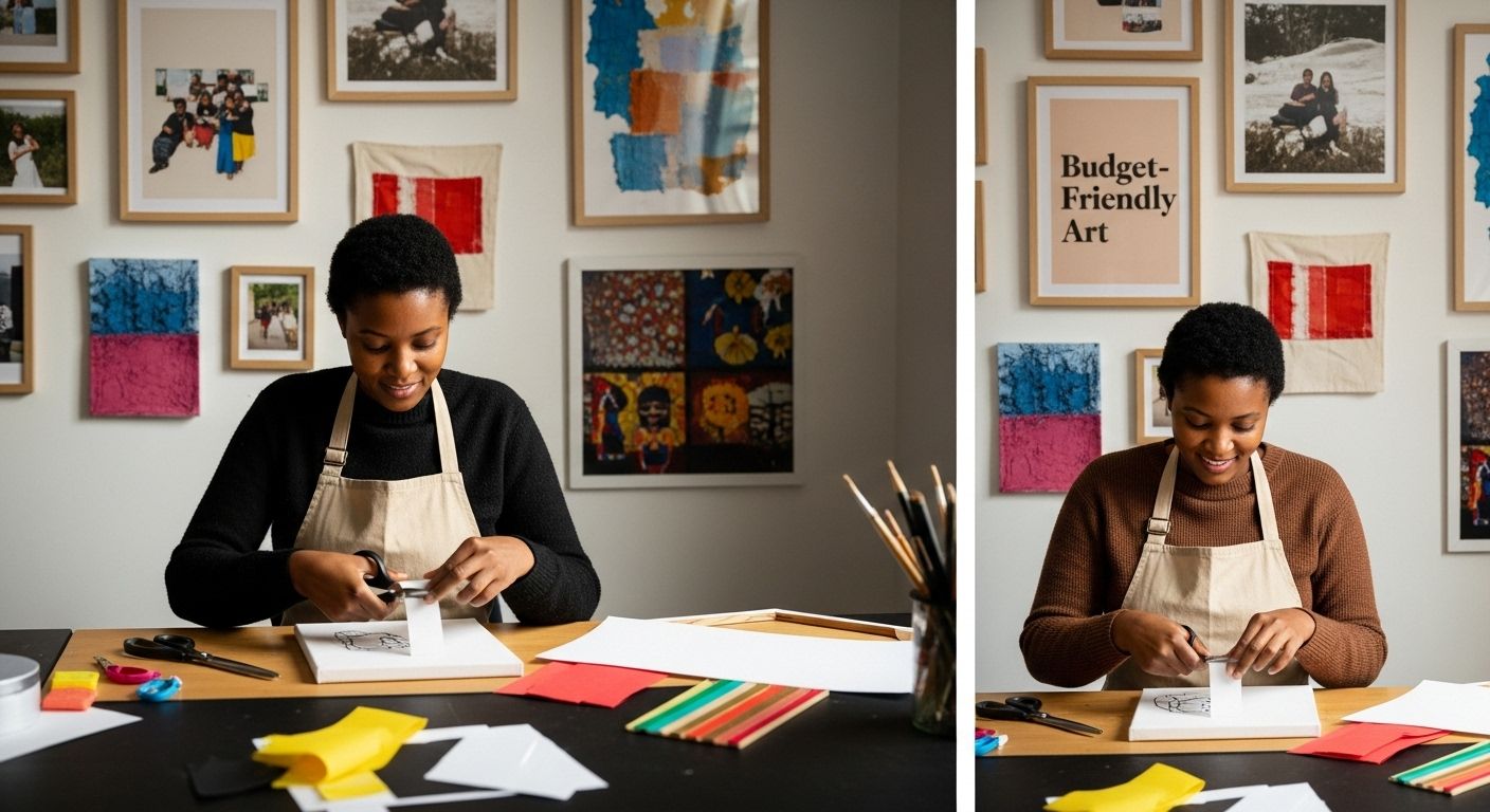 budget art decorating