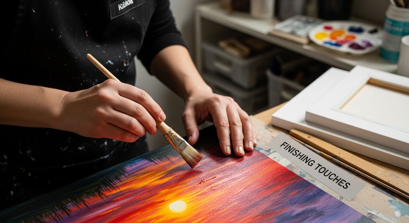 art finishing varnishing acrylic