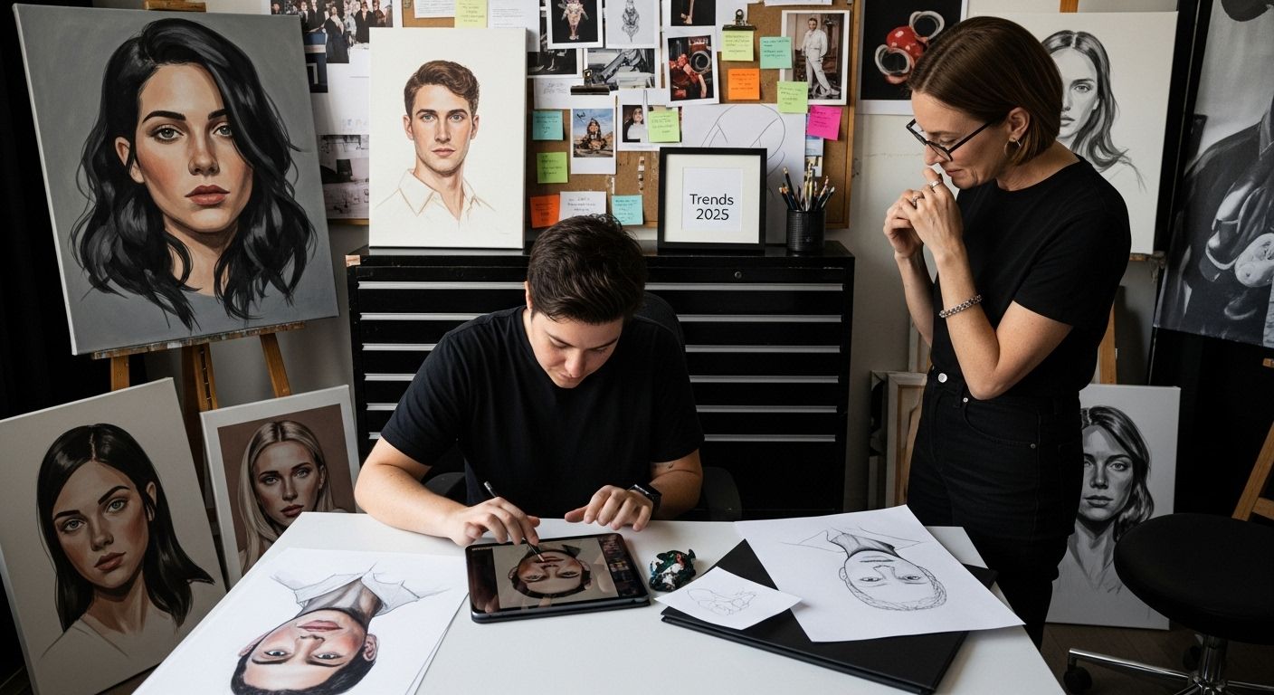 artist working portraiture trends