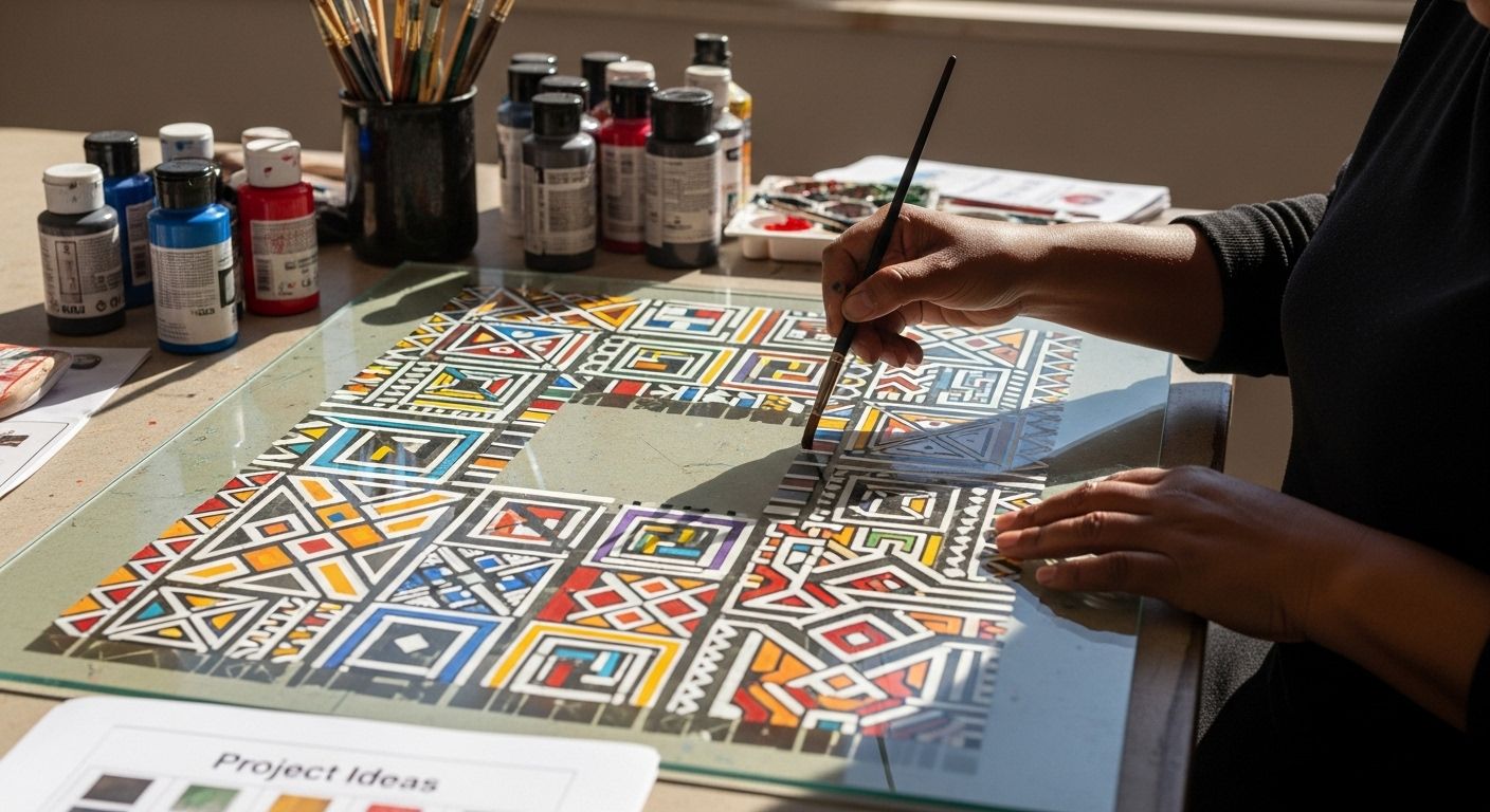 glass painting project