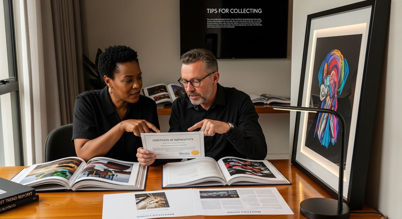 art collecting home scene