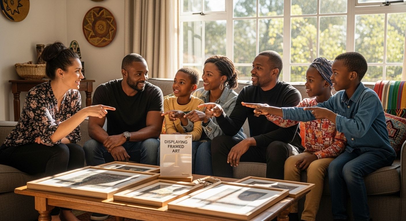 displaying framed art