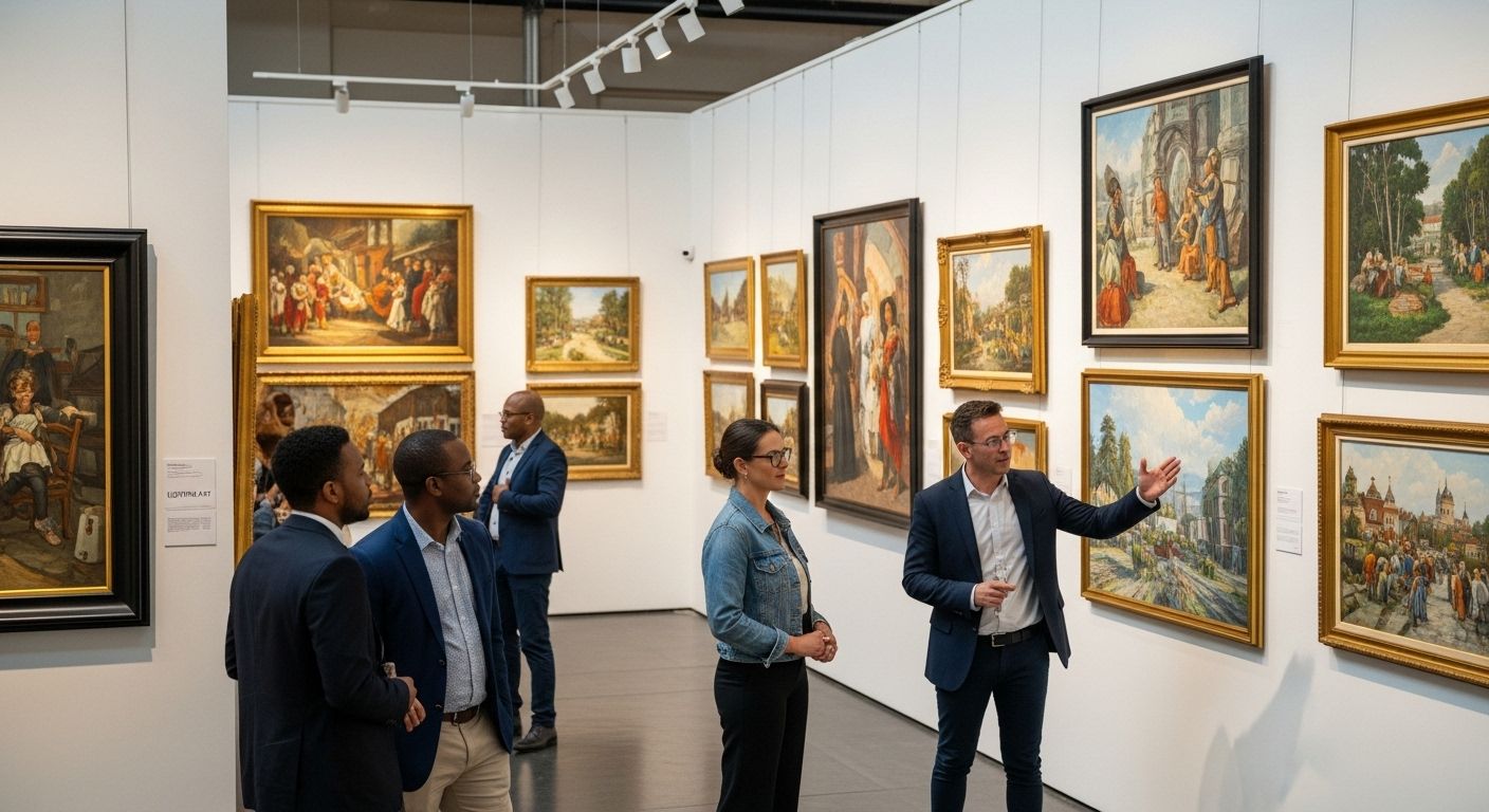 art gallery artwork lighting