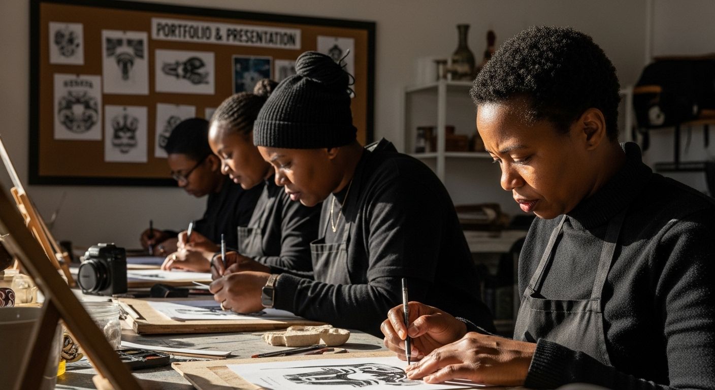 art portfolio presentation