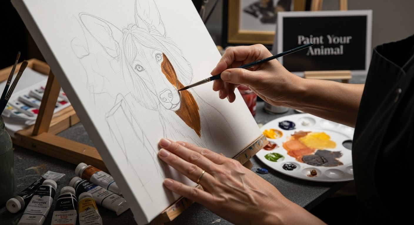 painting animal layering