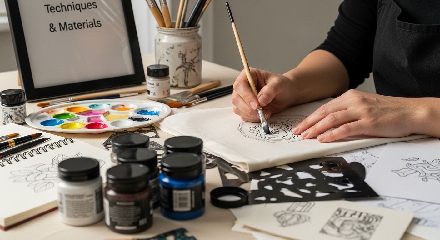 fabric painting techniques