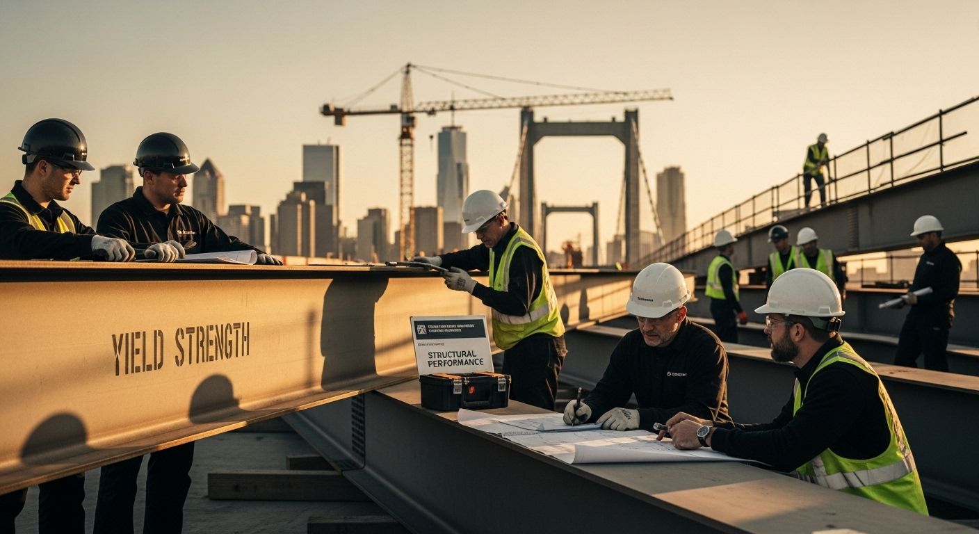 steel construction yield strength