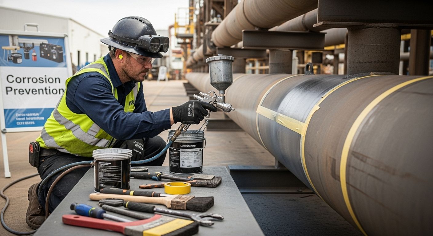 steel coating application