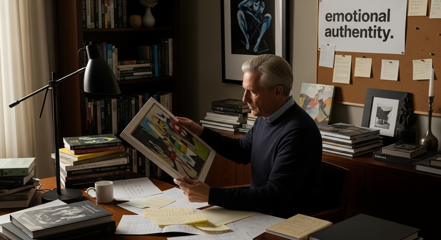 modern art collector emotional authenticity