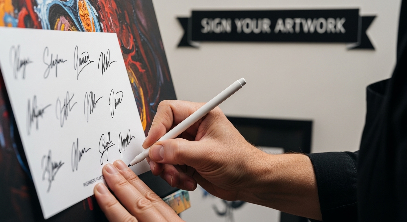 sign artwork process