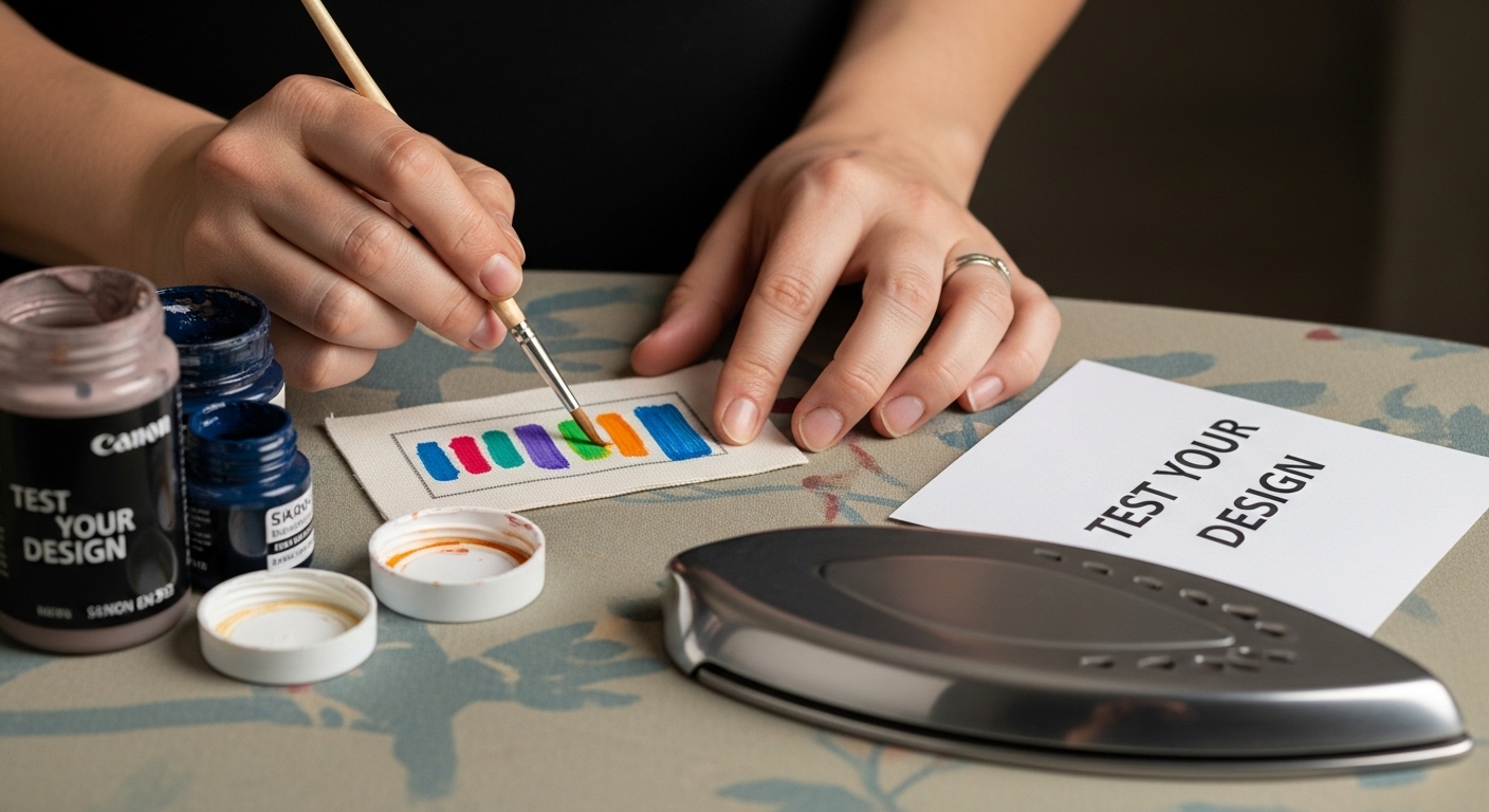 fabric paint test sample