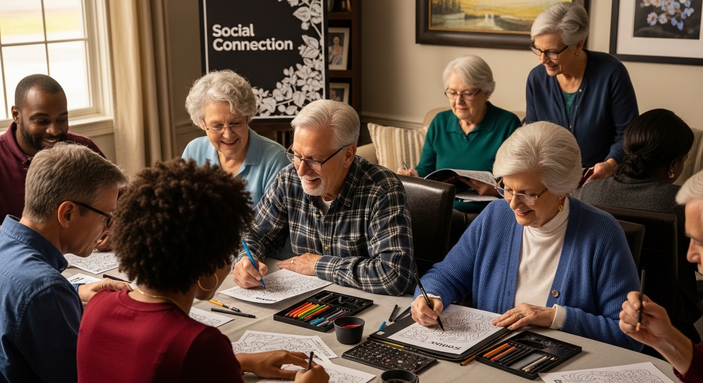 adult coloring community