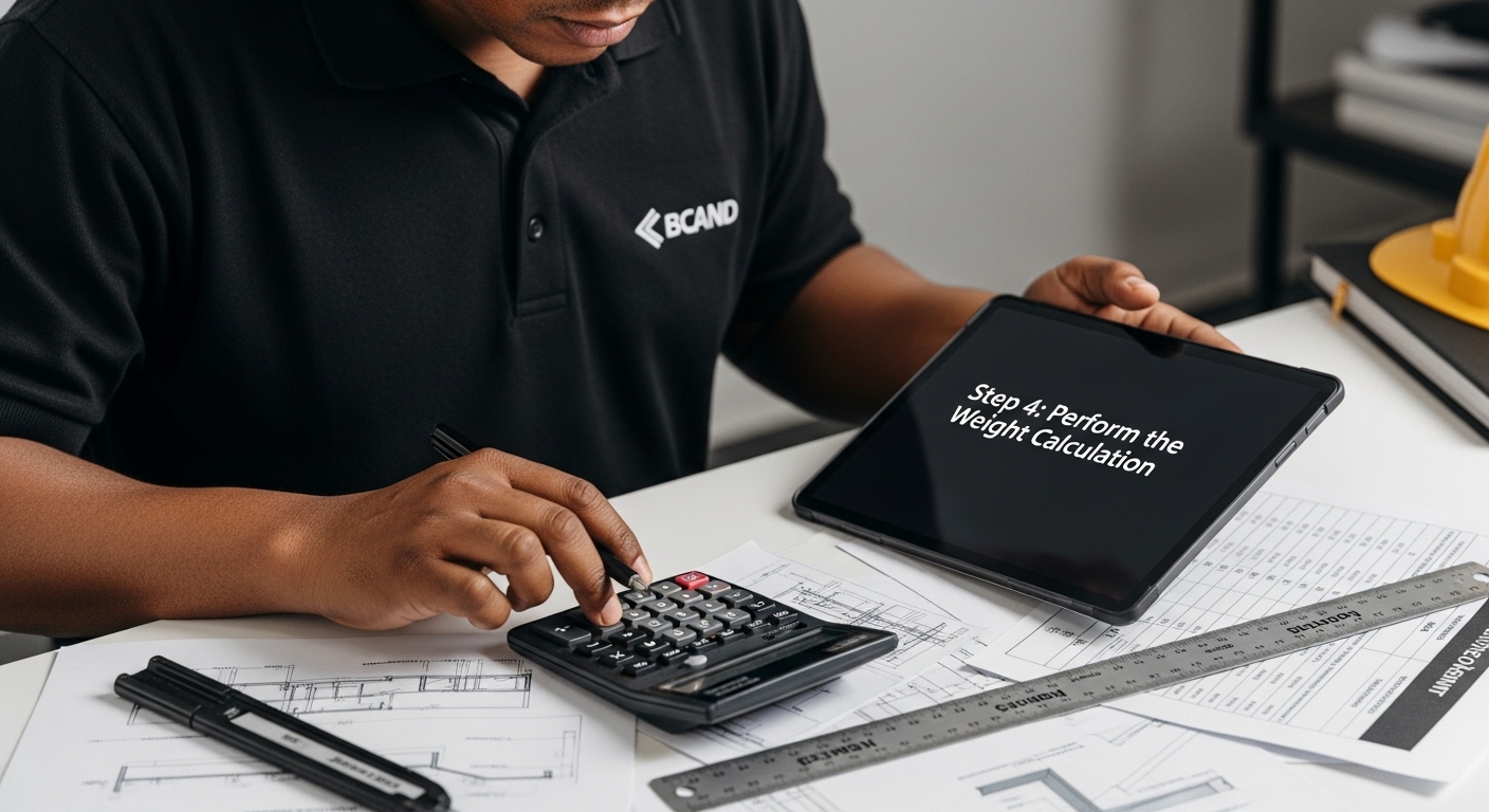 steel weight calculation process