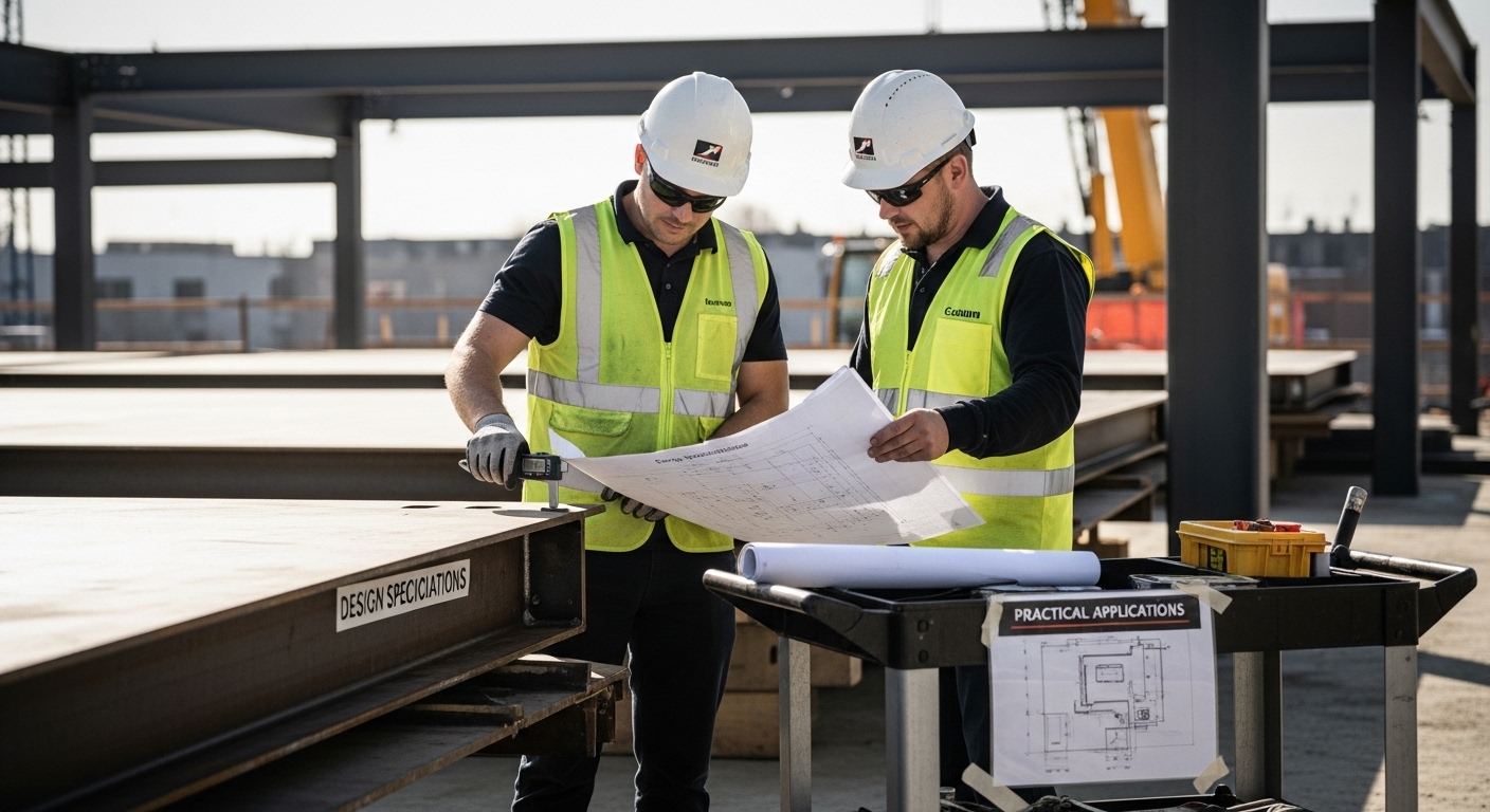 steel plate construction site
