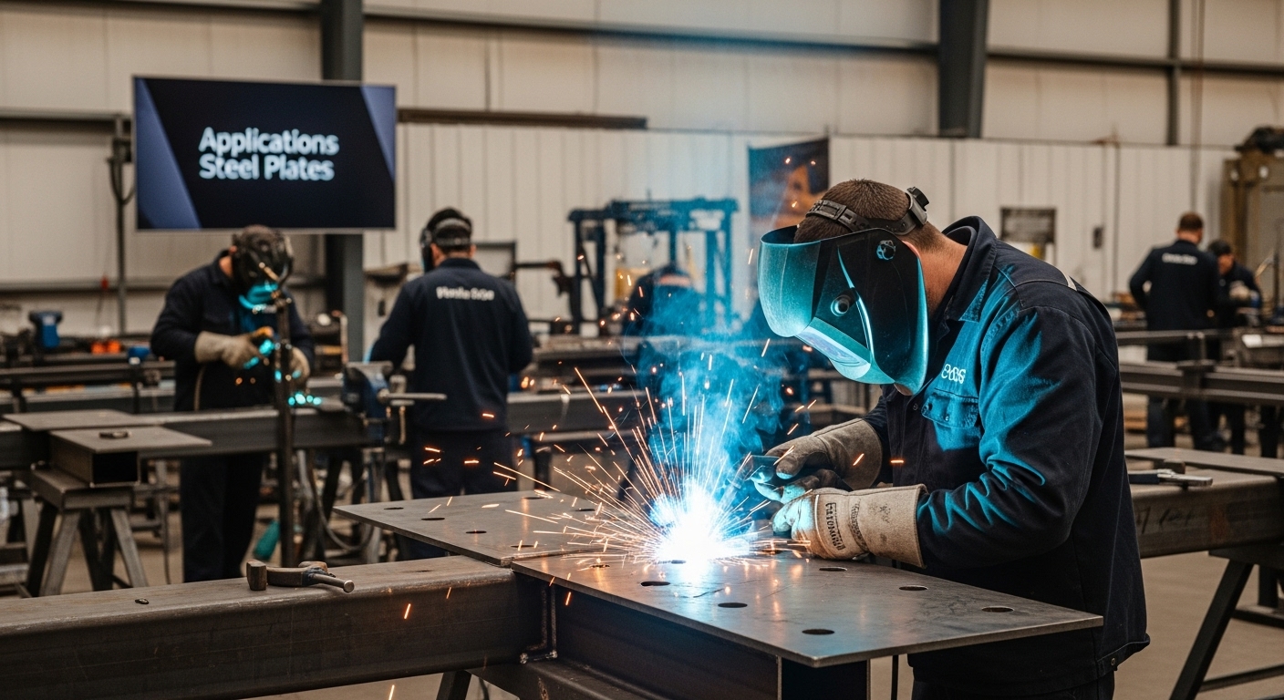 steel plate manufacturing workshop