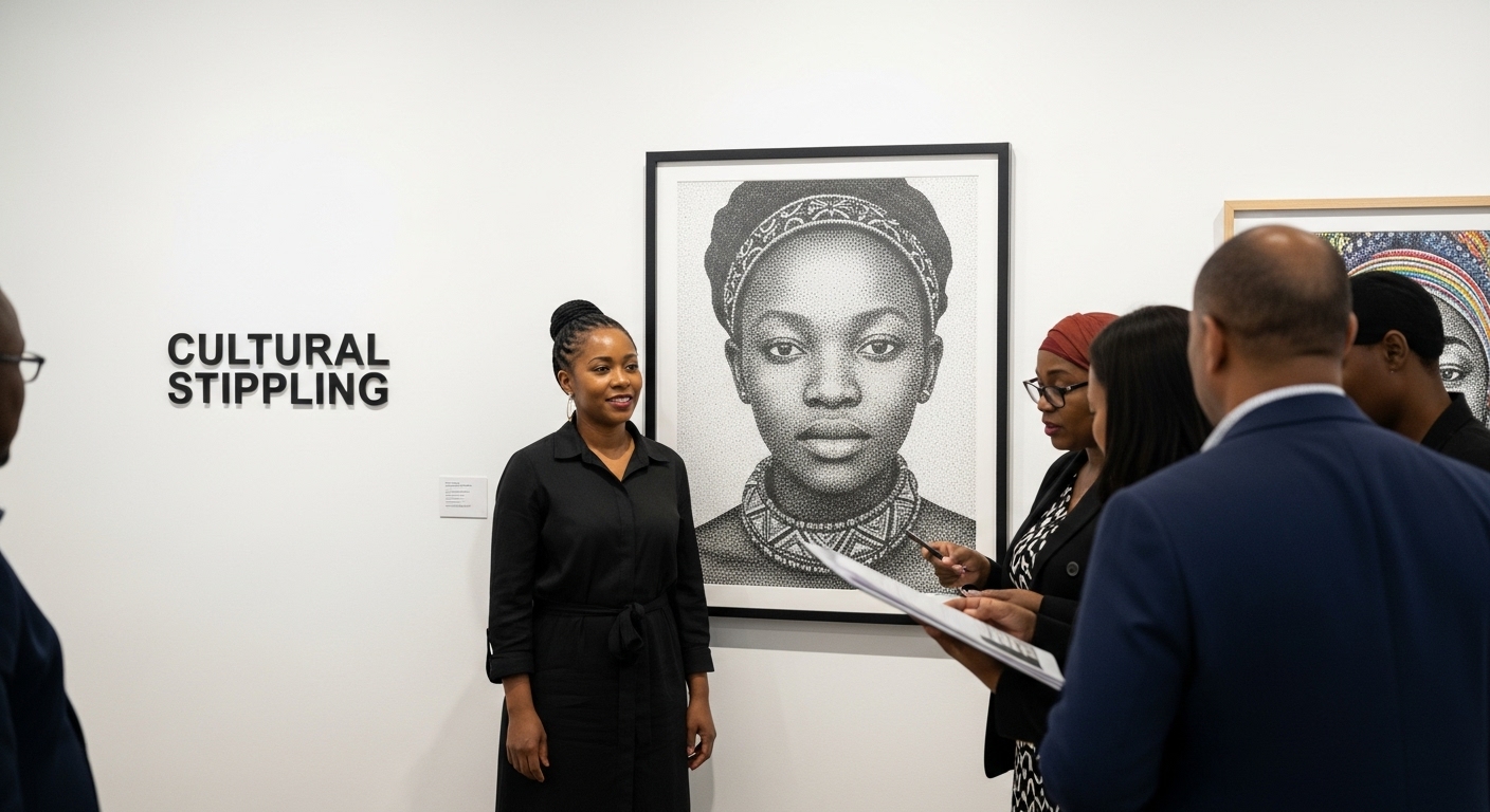 stippling in South African art