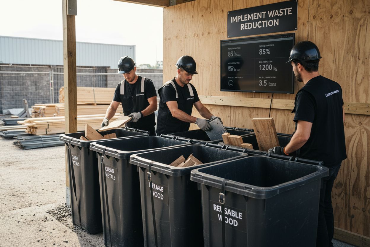 waste reduction construction site