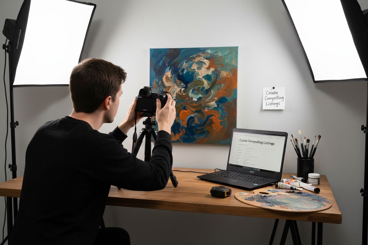 photographing artwork reselling