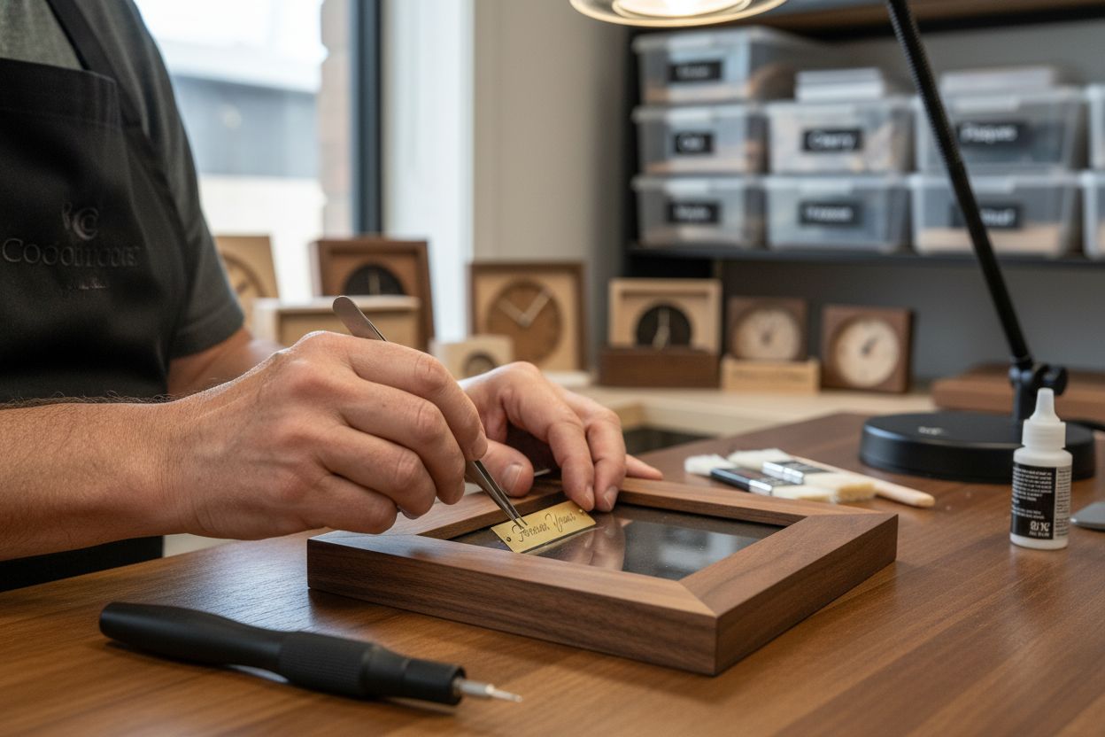 craftsman assembling frame