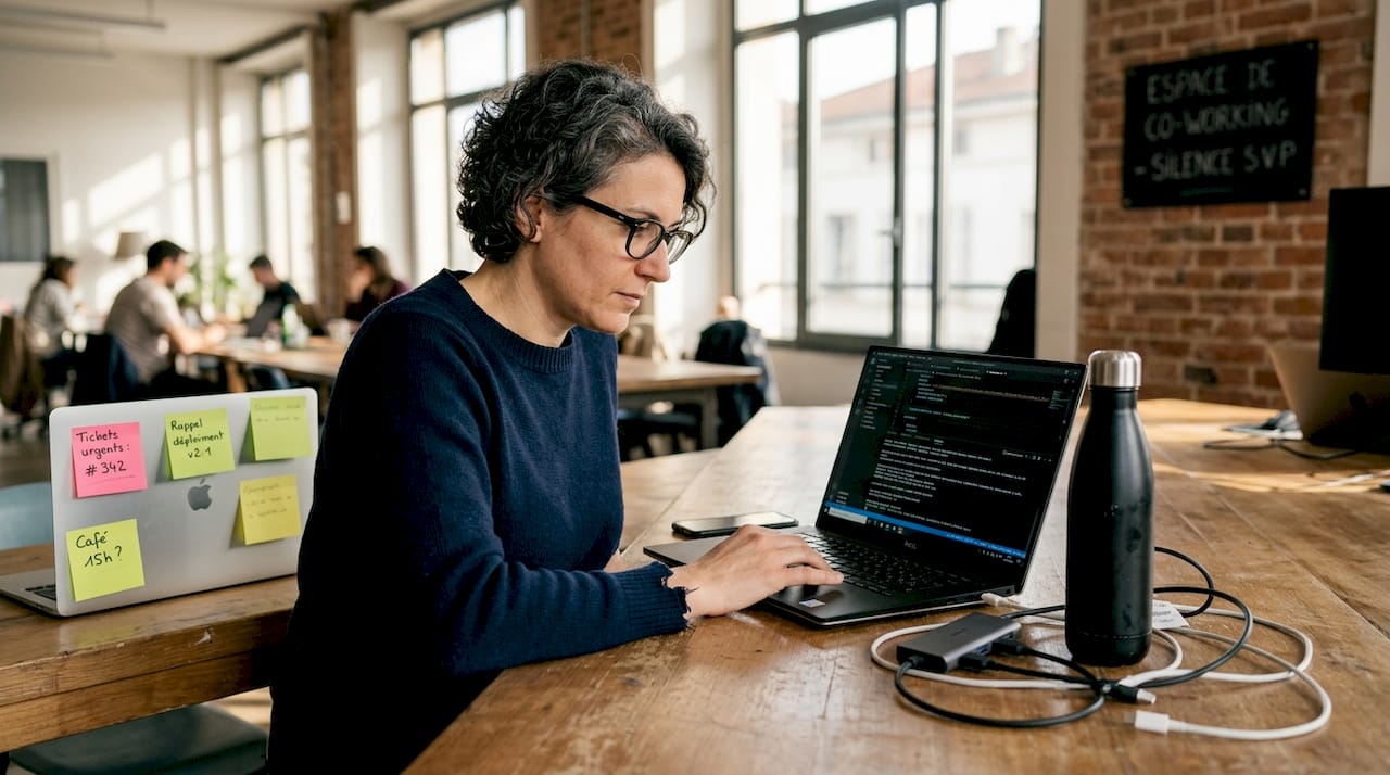 Assistance technique assurée par l’équipe informatique en interne sur le lieu de travail