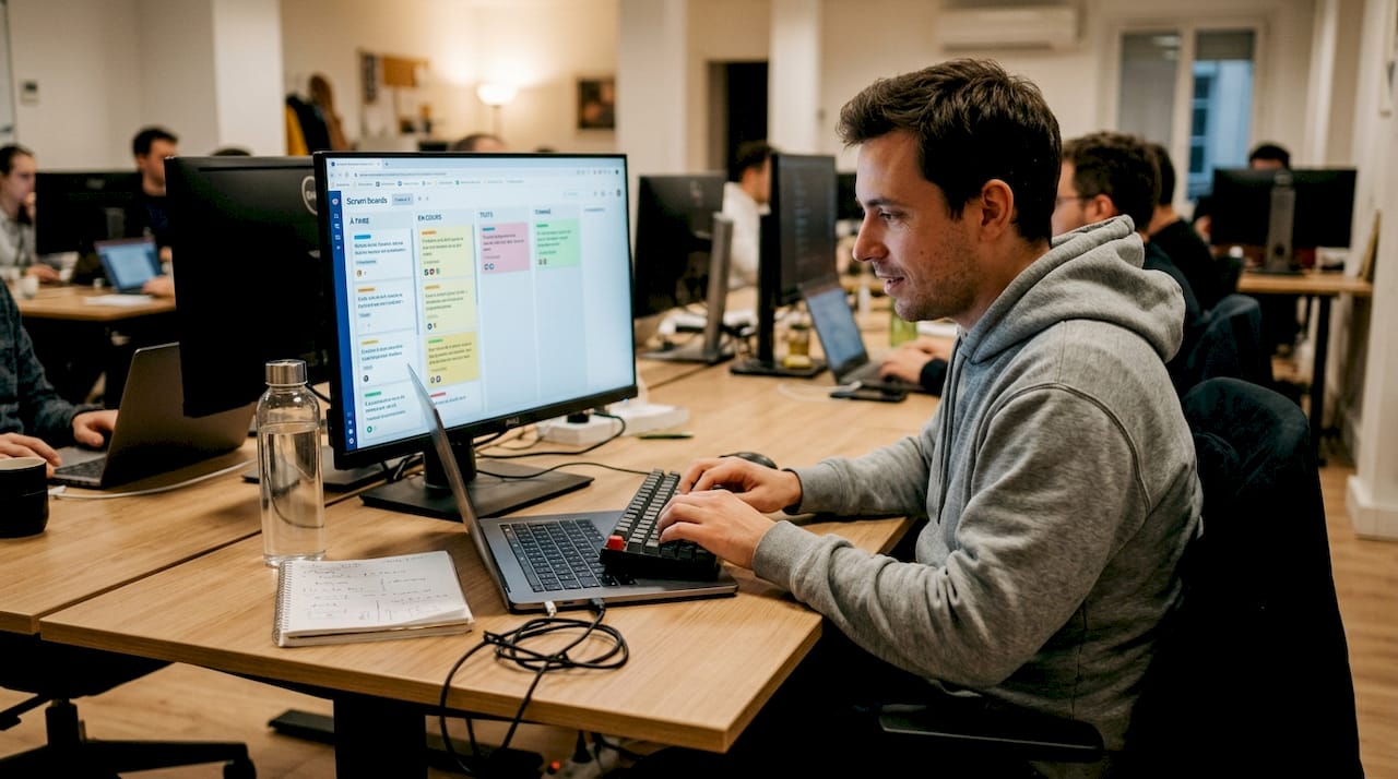 Expert en développement logiciel, je privilégie l’approche agile pour assurer une maintenance efficace et continue des applications.