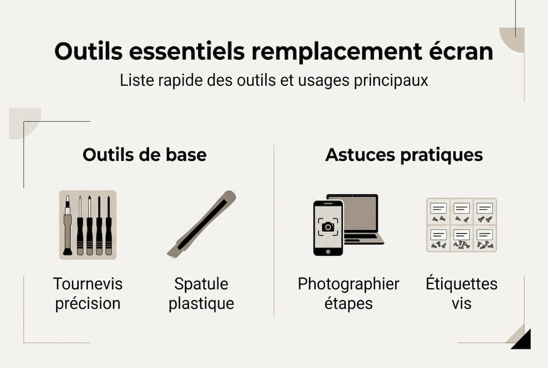 Infographie : les indispensables pour changer un écran