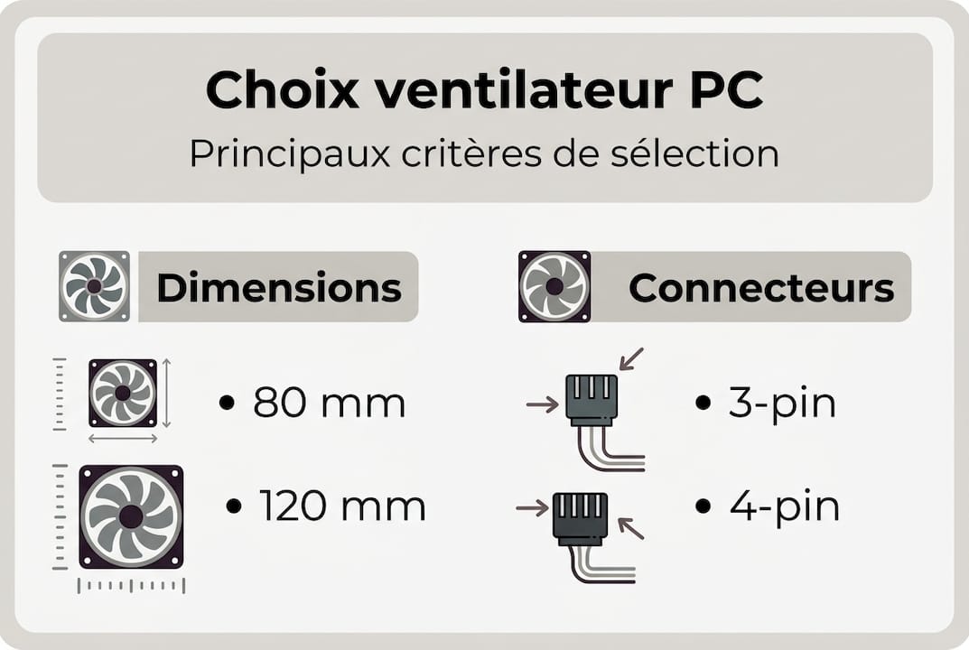 Infographie : comment choisir son ventilateur pour PC ?