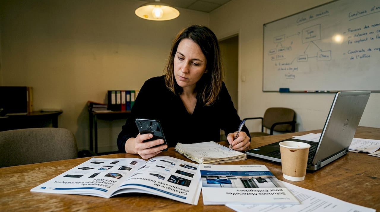 On compare souvent les différents catalogues de composants pour trouver le meilleur rapport qualité-prix.